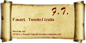 Faust Teodolinda névjegykártya